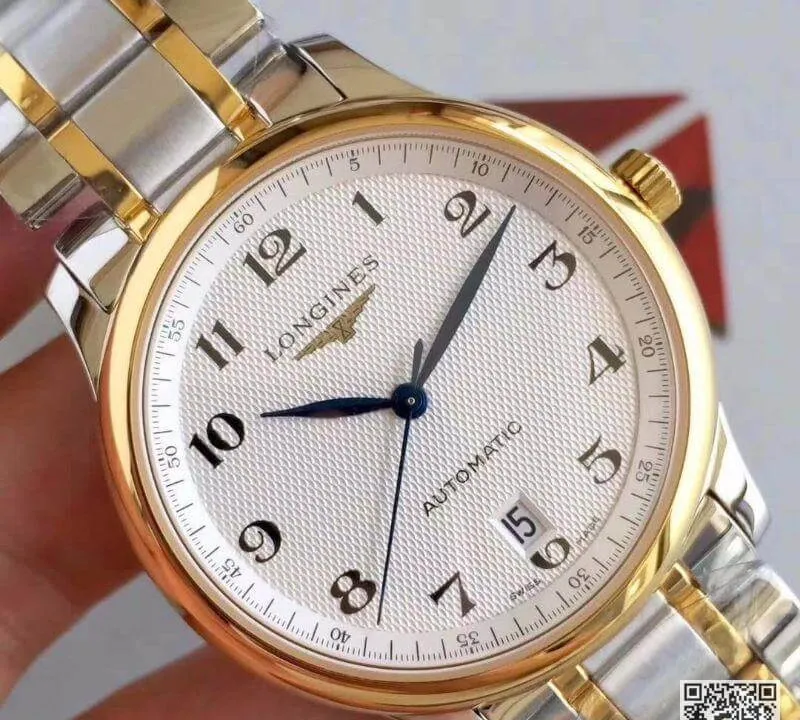 Longines Master Collection KZ Factory 1:1 Best Edition Replica Watch Swiss ETA2824 18K Gold Two Tone Stainless Steel Bracelet