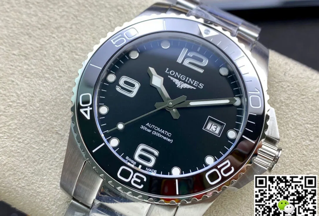 Longines HydroConquest L3.781.4.56.6 ZF Factory 1:1 Best Edition Replica Watch Black Dial Swiss L888.2