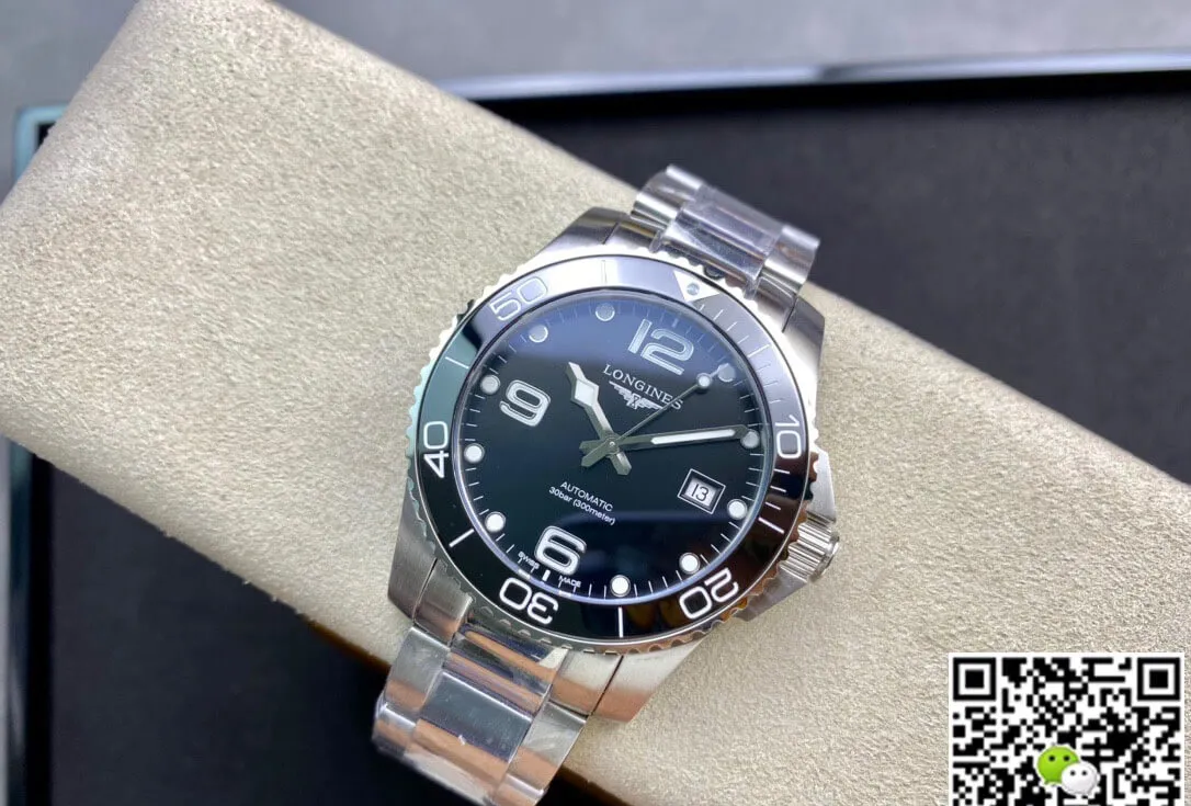 Longines HydroConquest L3.781.4.56.6 ZF Factory 1:1 Best Edition Replica Watch Black Dial Swiss L888.2