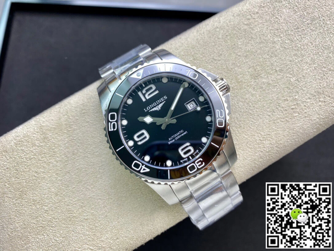 Longines HydroConquest L3.781.4.56.6 ZF Factory 1:1 Best Edition Replica Watch Black Dial Swiss L888.2