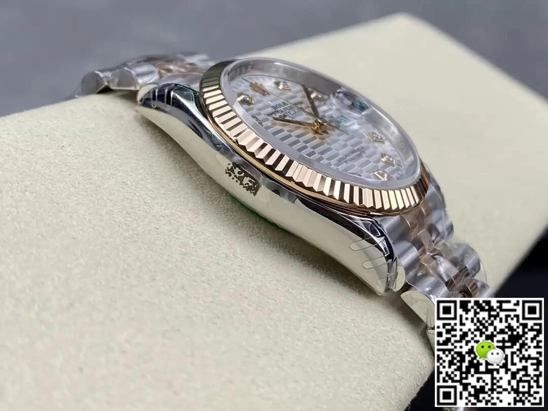 Rolex Datejust M126231-0039 36MM VS Factory 1:1 Best Edition Replica Watch Silver Diamond Dial
