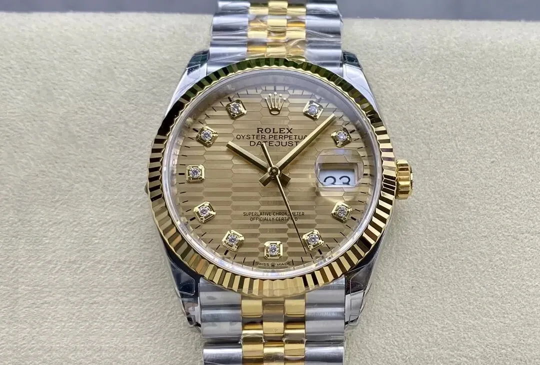 Rolex Datejust M126233-0045 36MM VS Factory 1:1 Best Edition Replica Watch Yellow Diamond Dial