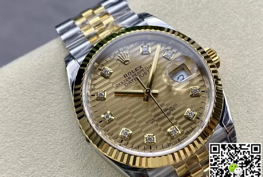 Rolex Datejust M126233-0045 36MM VS Factory 1:1 Best Edition Replica Watch Yellow Diamond Dial