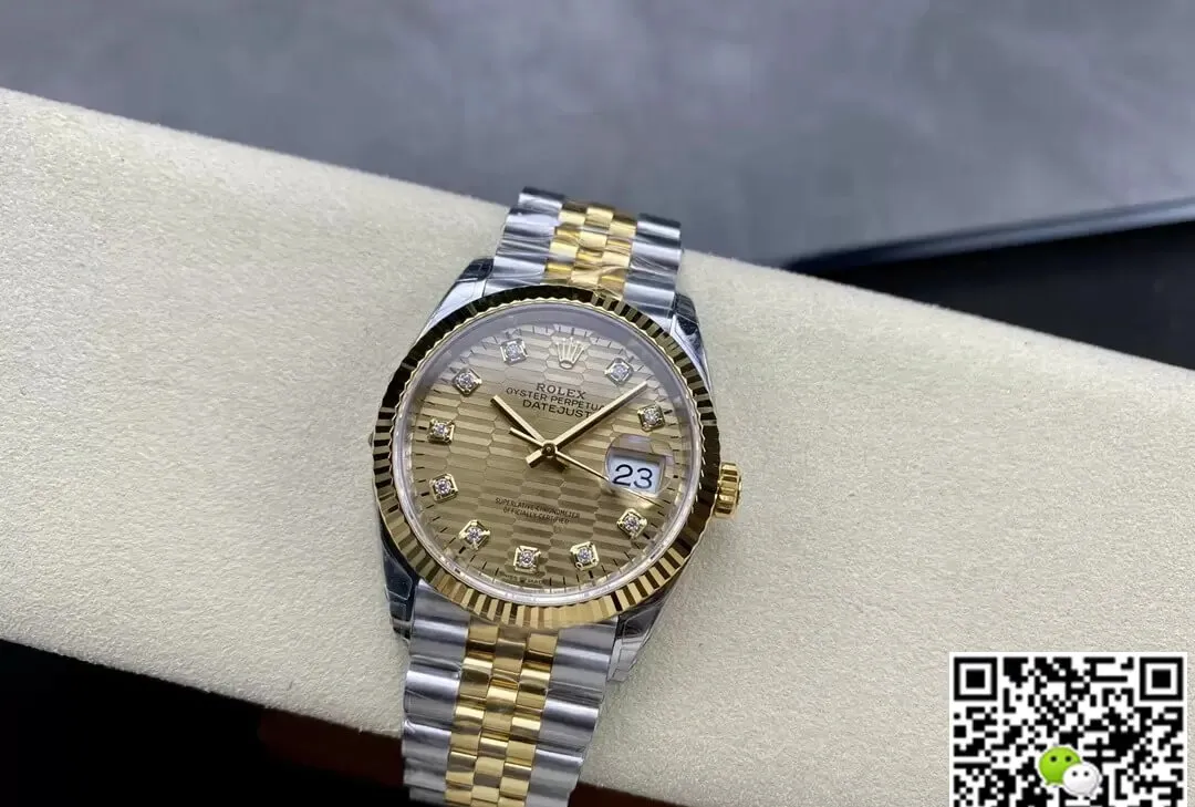 Rolex Datejust M126233-0045 36MM VS Factory 1:1 Best Edition Replica Watch Yellow Diamond Dial