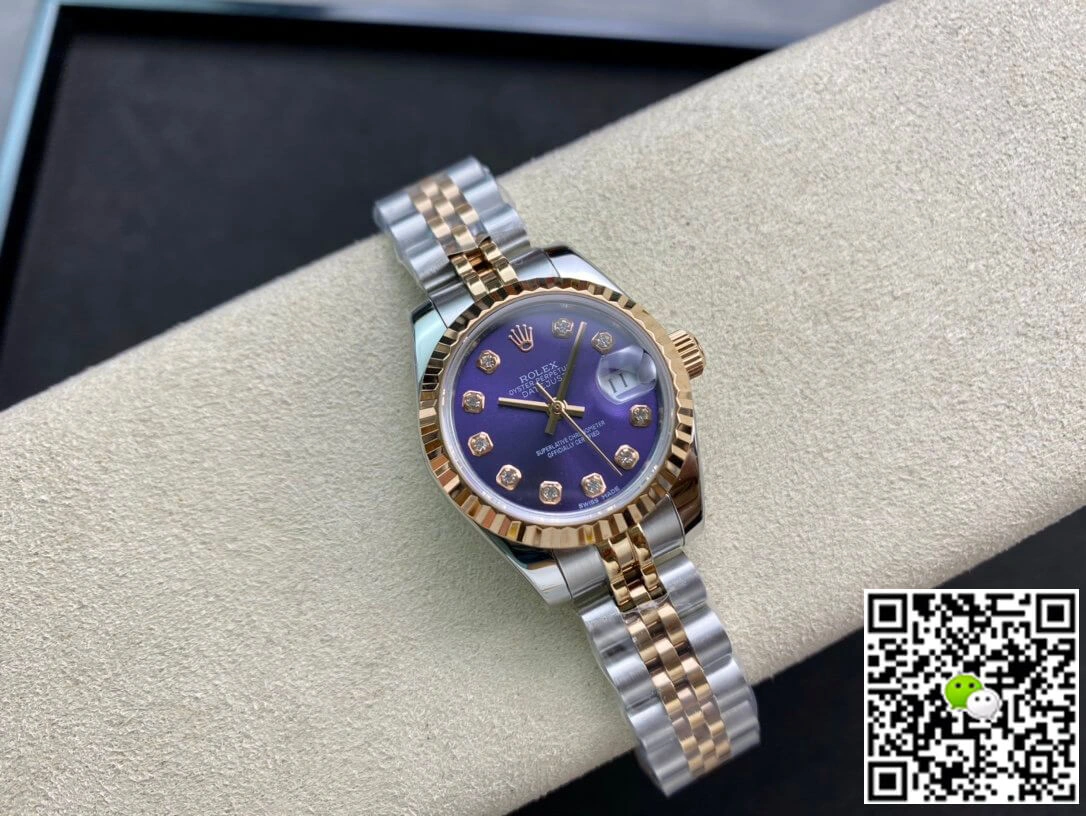 Rolex Datejust M279171-0015 28MM BP Factory 1:1 Best Edition Replica Watch Purple Diamond Dial