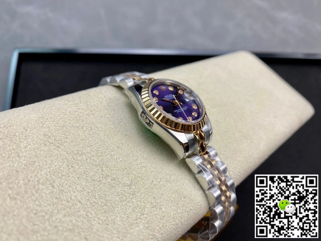 Rolex Datejust M279171-0015 28MM BP Factory 1:1 Best Edition Replica Watch Purple Diamond Dial