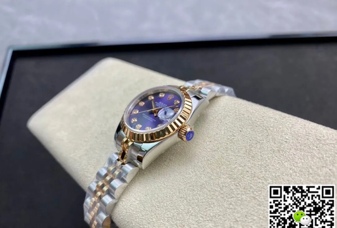 Rolex Datejust M279171-0015 28MM BP Factory 1:1 Best Edition Replica Watch Purple Diamond Dial