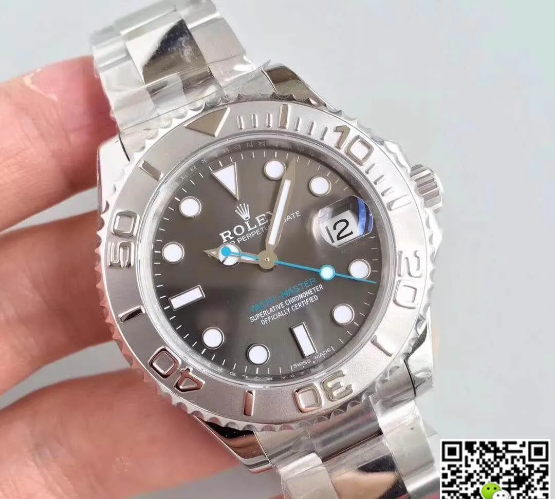 Rolex Yacht-Master 268622 AR Factory 1:1 Best Edition Replica Watch Swiss ETA2824 Gray Dial