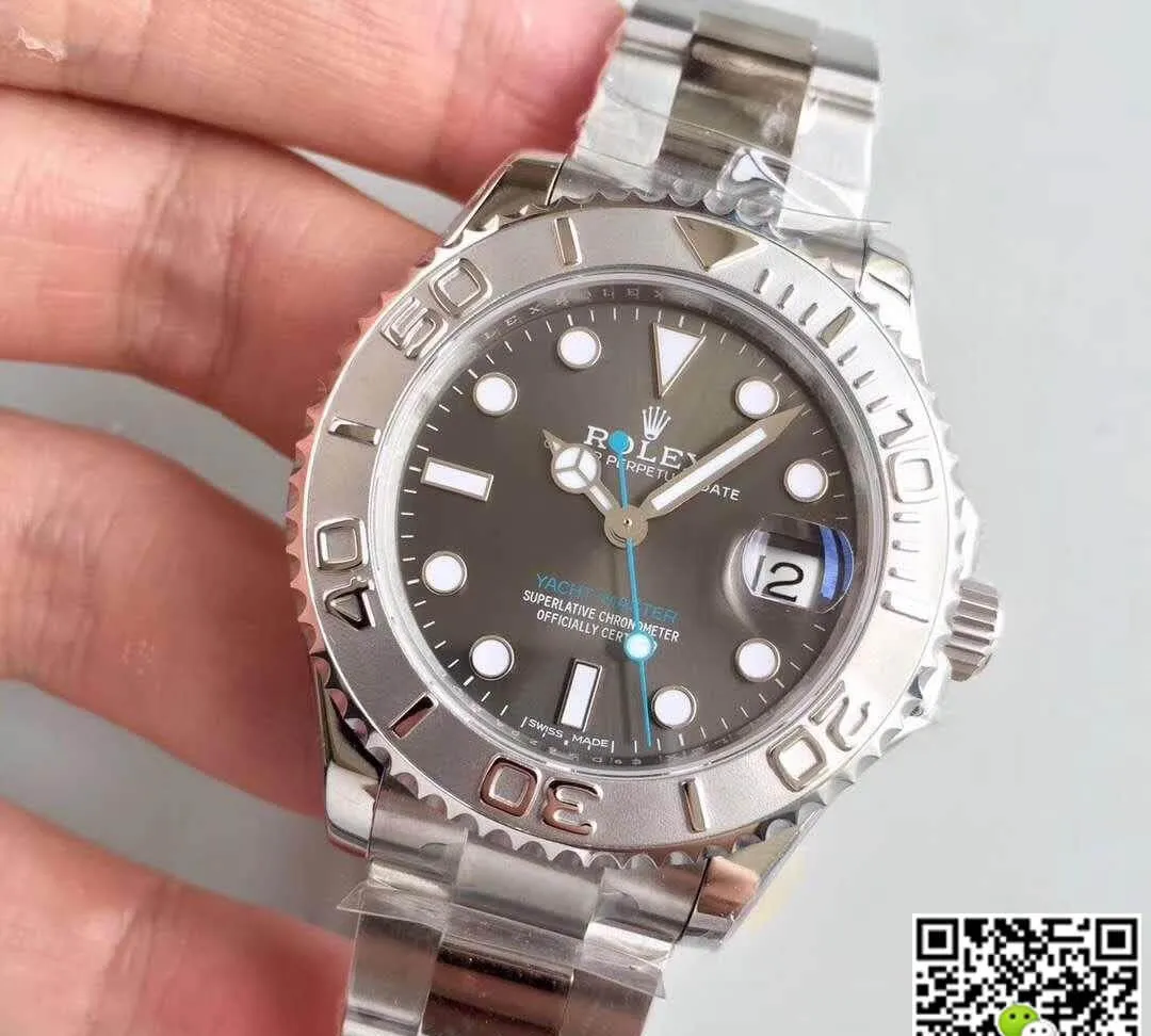 Rolex Yacht-Master 268622 AR Factory 1:1 Best Edition Replica Watch Swiss ETA2824 Gray Dial
