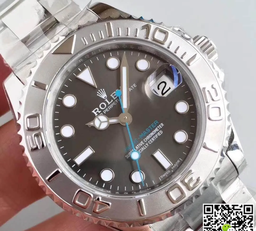 Rolex Yacht-Master 268622 AR Factory 1:1 Best Edition Replica Watch Swiss ETA2824 Gray Dial