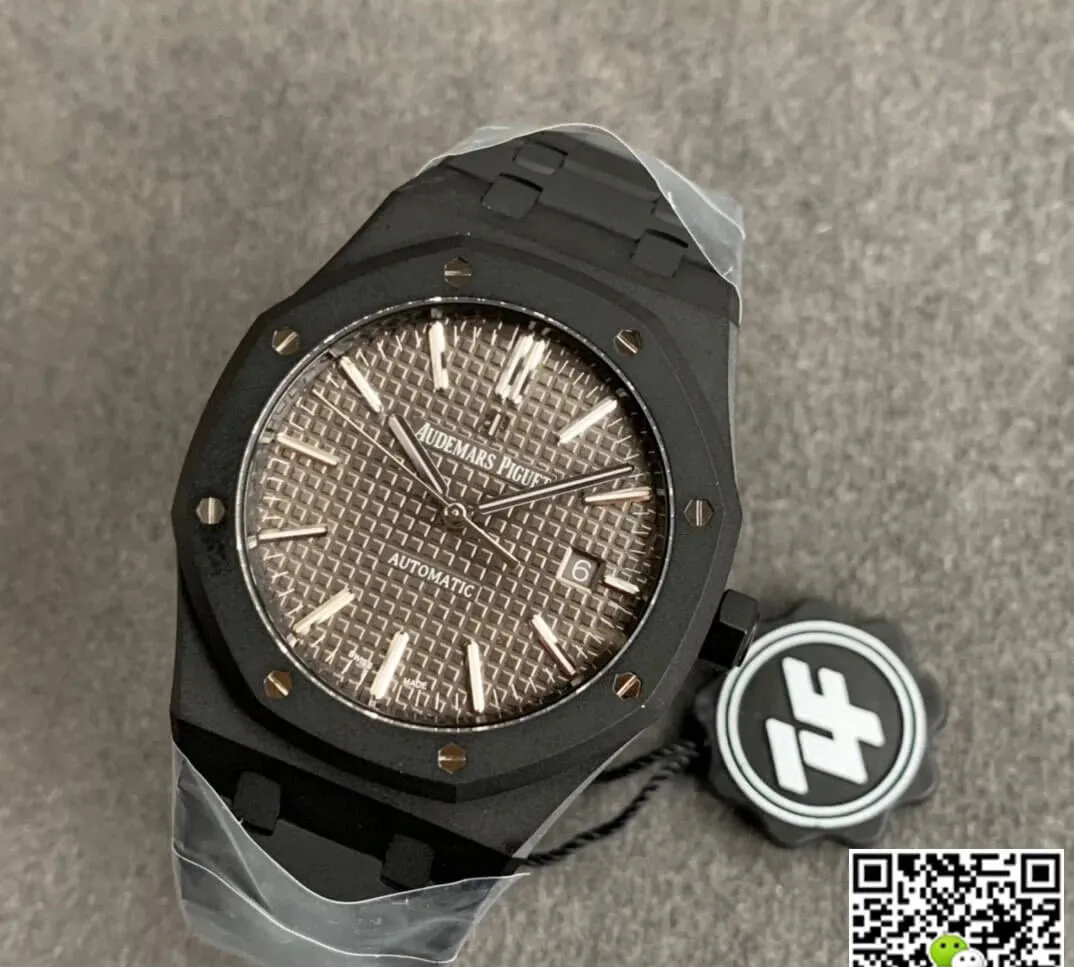 Audemars Piguet Royal Oak 15400 DLC Version ZF Factory 1:1 Best Edition Replica Watch Grey Dial