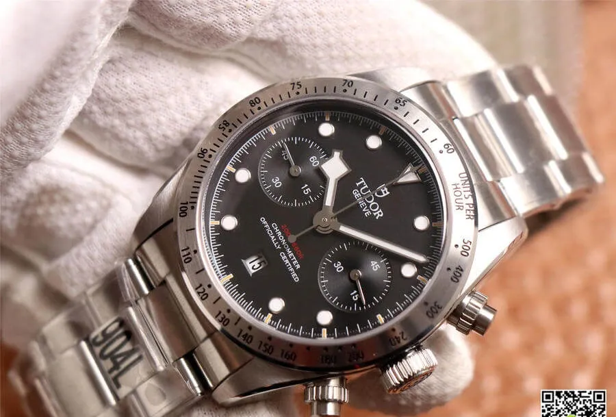 Tudor Heritage Black Bay M79350-0004 TW Factory 1:1 Best Edition Replica Watch Silver Strap