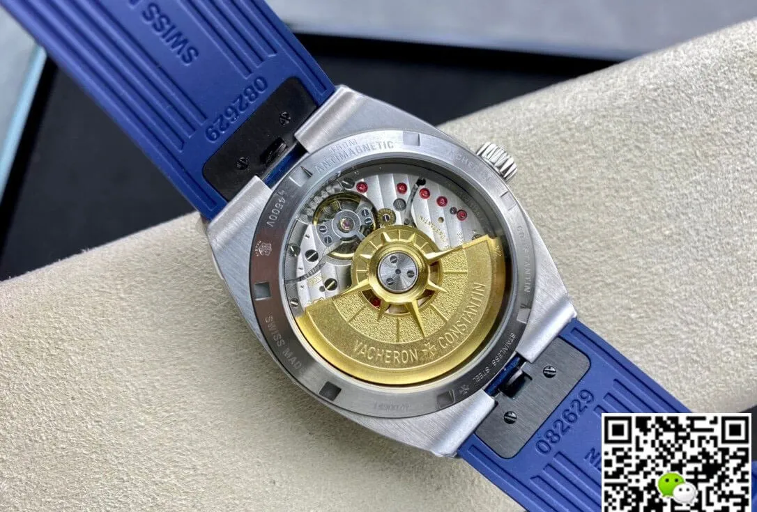 Vacheron Constantin Overseas 4500V 8F Factory 1:1 Best Edition Replica Watch Blue Rubber Strap