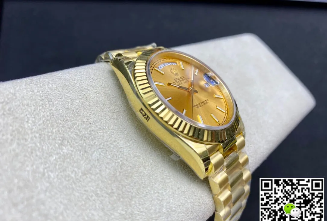 Rolex Day-Date M228238-0003 EW Factory 1:1 Best Edition Replica Watch Swiss ETA3255 Gold Dial