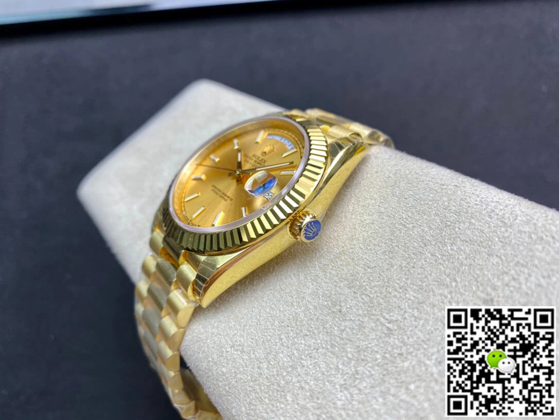 Rolex Day-Date M228238-0003 EW Factory 1:1 Best Edition Replica Watch Swiss ETA3255 Gold Dial