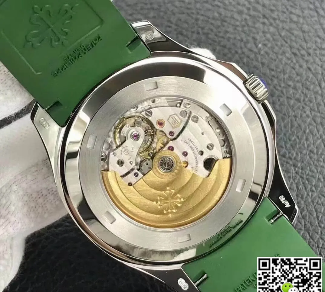 Patek Philippe Aquanaut 5168G 3K Factory 1:1 Best Edition Replica Watch Green Strap