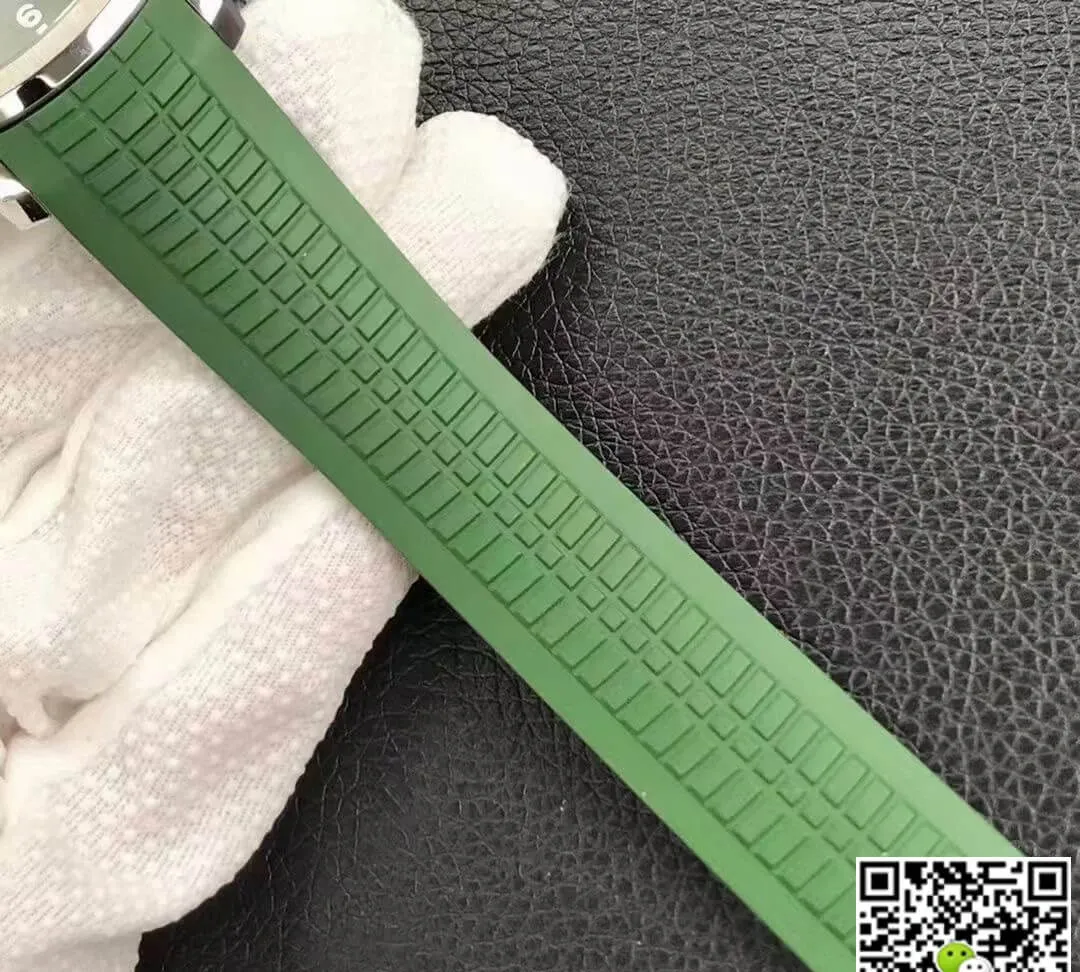 Patek Philippe Aquanaut 5168G 3K Factory 1:1 Best Edition Replica Watch Green Strap