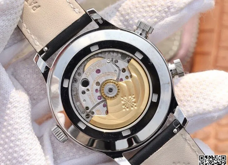 Patek Philippe Calatrava 5524 GR Factory 1:1 Best Edition Replica Watch Black Strap