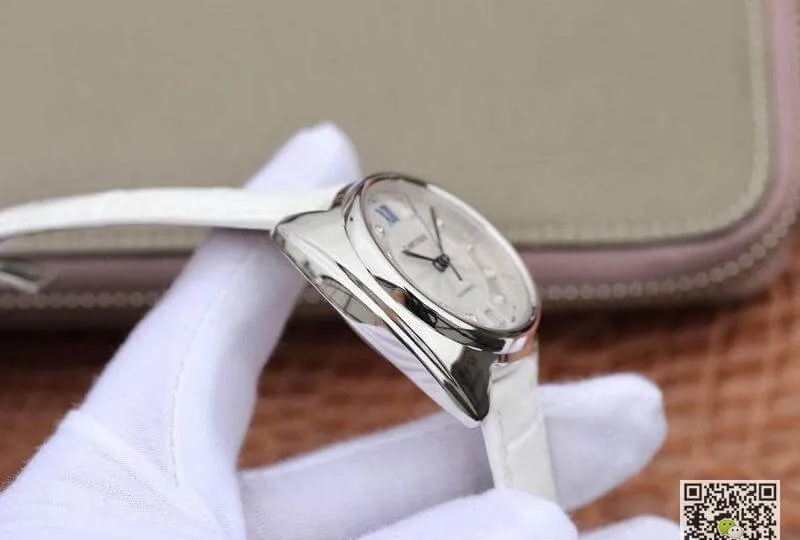 Cle De Cartier Automatic 35mm Ladies WJCL0032 1:1 Best Edition Replica Watch Swiss ETA1847 White Strap