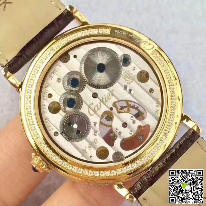 Cartier Rotonde HPI00588 Tourbillon 1:1 Best Edition Swiss Tourbillon Yellow Diamond
