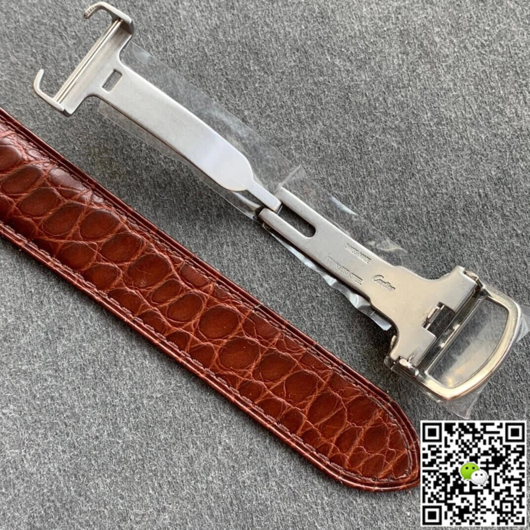 Cartier Tank WSTA0028 K11 Factory 1:1 Best Edition Replica Watch Brown Leather Strap
