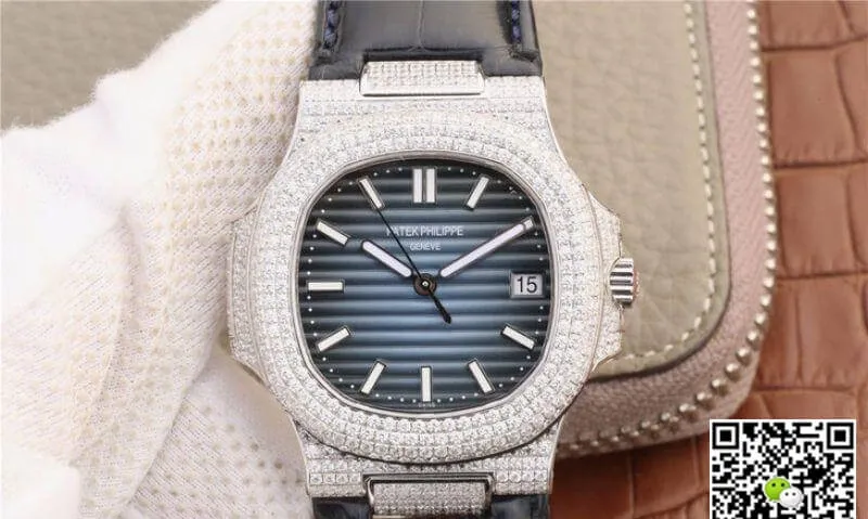 Patek Philippe Nautilus 5719 1G-001 KM Factory 1:1 Best Edition Replica Watch Swiss ETA324 Blue Dial
