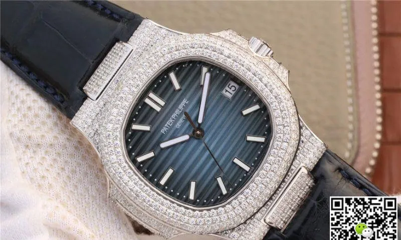 Patek Philippe Nautilus 5719 1G-001 KM Factory 1:1 Best Edition Replica Watch Swiss ETA324 Blue Dial