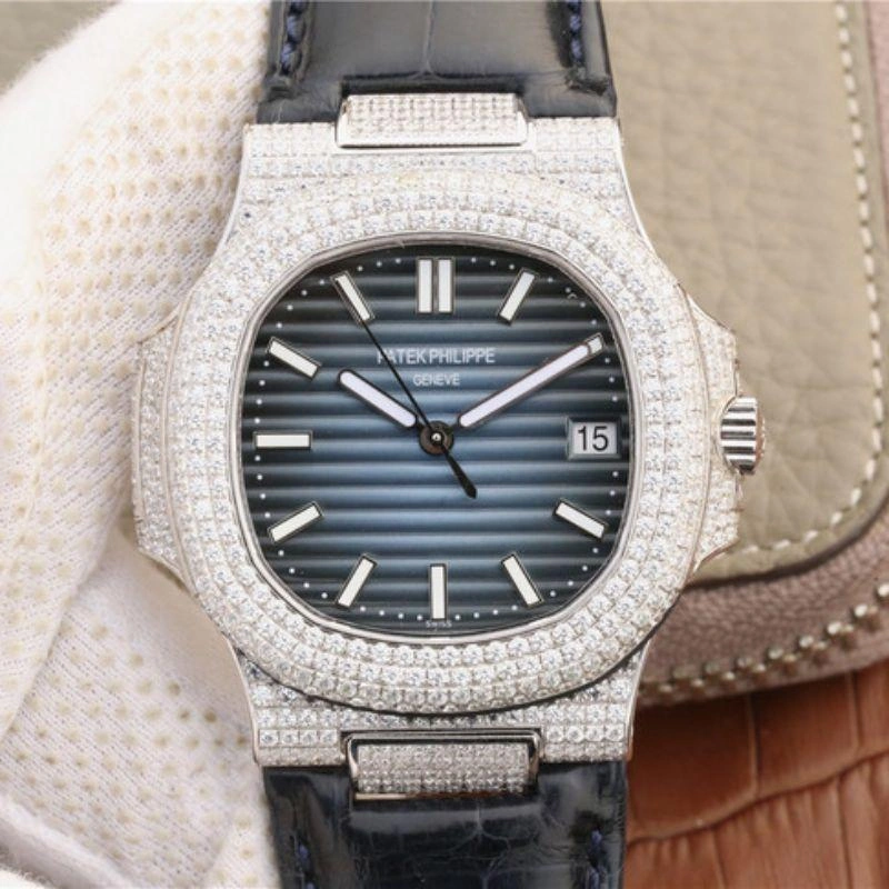 Patek Philippe Nautilus 5719 1G-001 KM Factory 1:1 Best Edition Replica Watch Swiss ETA324 Blue Dial