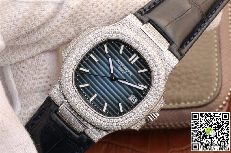 Patek Philippe Nautilus 5719 1G-001 KM Factory 1:1 Best Edition Replica Watch Swiss ETA324 Blue Dial