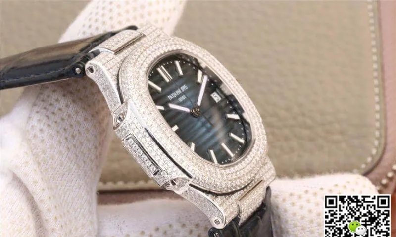 Patek Philippe Nautilus 5719 1G-001 KM Factory 1:1 Best Edition Replica Watch Swiss ETA324 Blue Dial