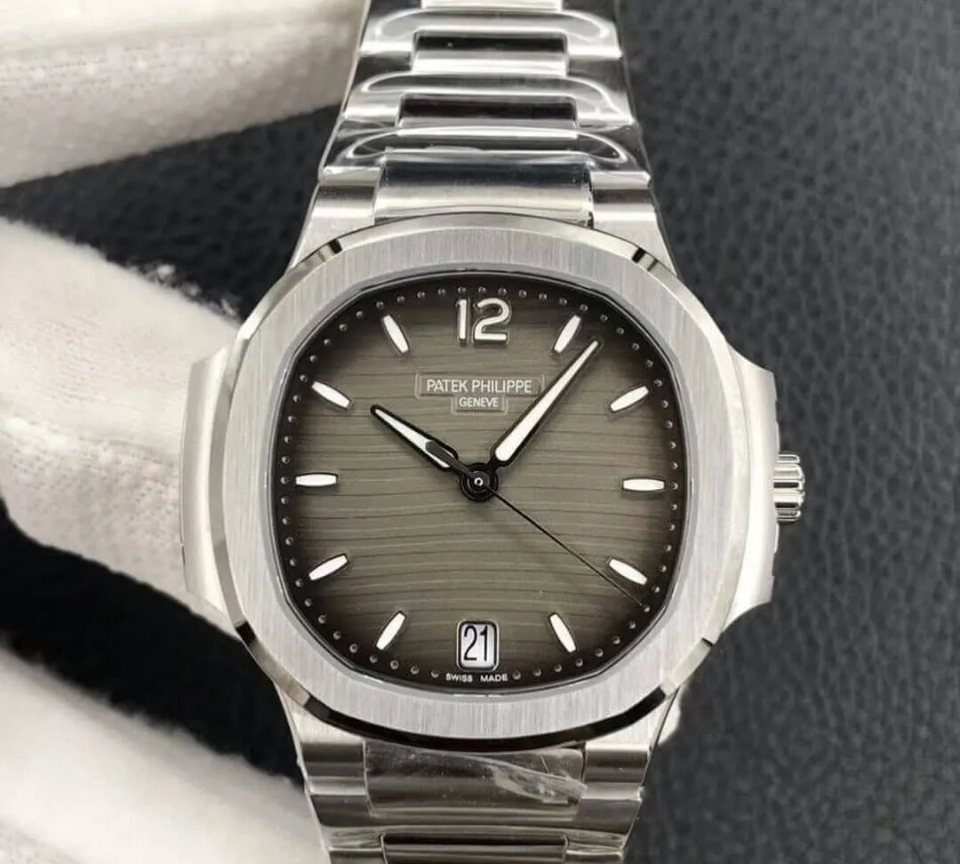 Patek Philippe Nautilus Ladies 7118 1A-011 3K Factory 1:1 Best Edition Replica Watch Stainless Steel