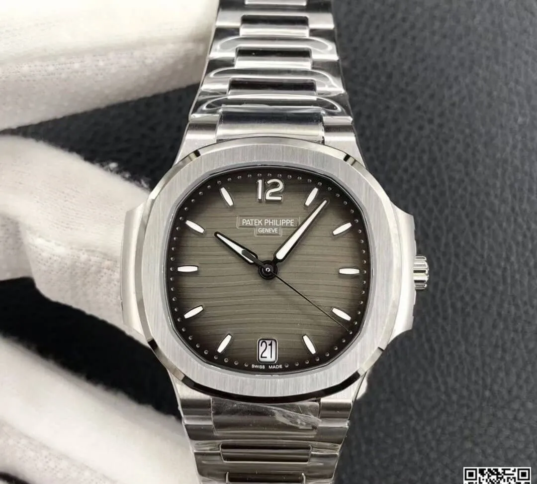 Patek Philippe Nautilus Ladies 7118 1A-011 3K Factory 1:1 Best Edition Replica Watch Stainless Steel
