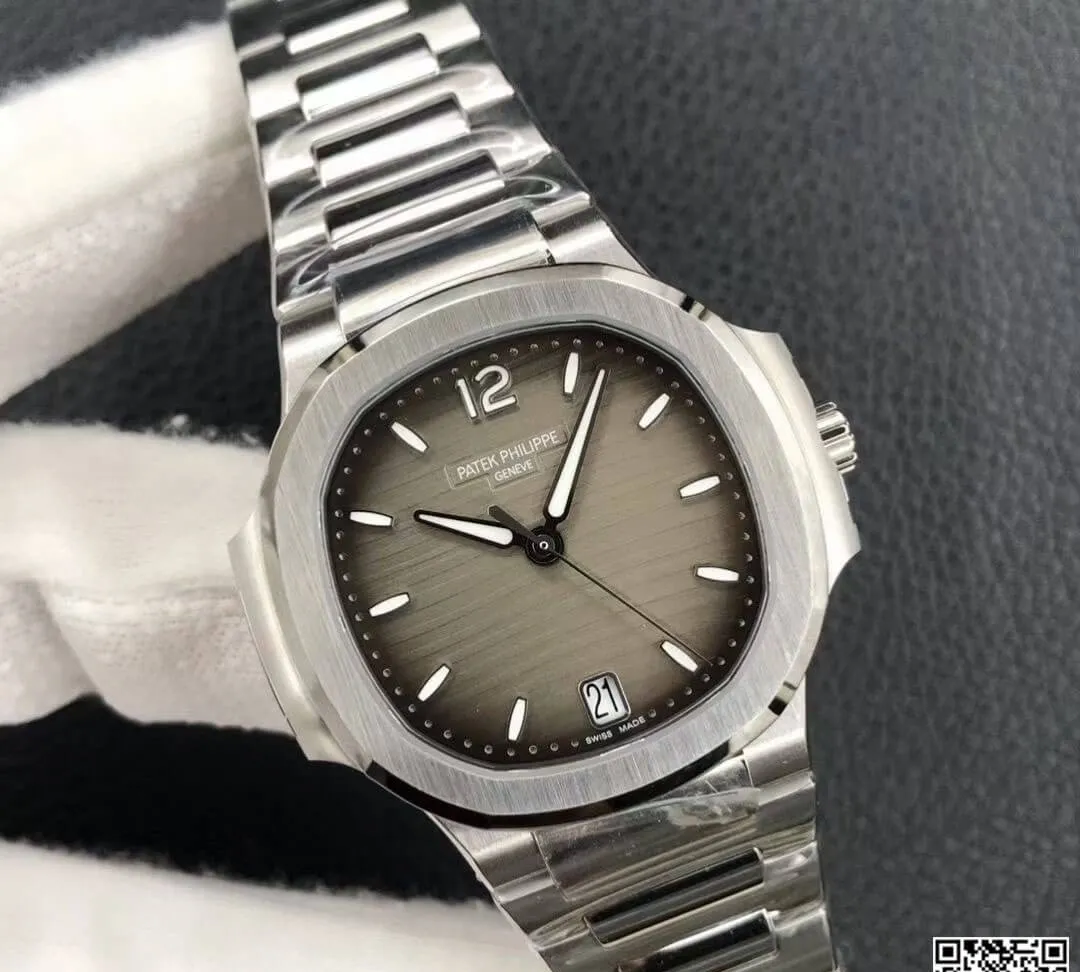 Patek Philippe Nautilus Ladies 7118 1A-011 3K Factory 1:1 Best Edition Replica Watch Stainless Steel