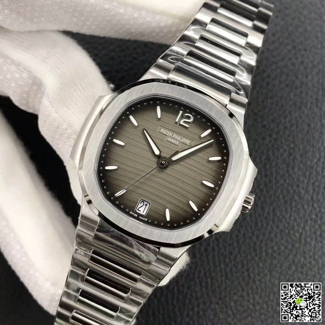 Patek Philippe Nautilus Ladies 7118 1A-011 3K Factory 1:1 Best Edition Replica Watch Stainless Steel
