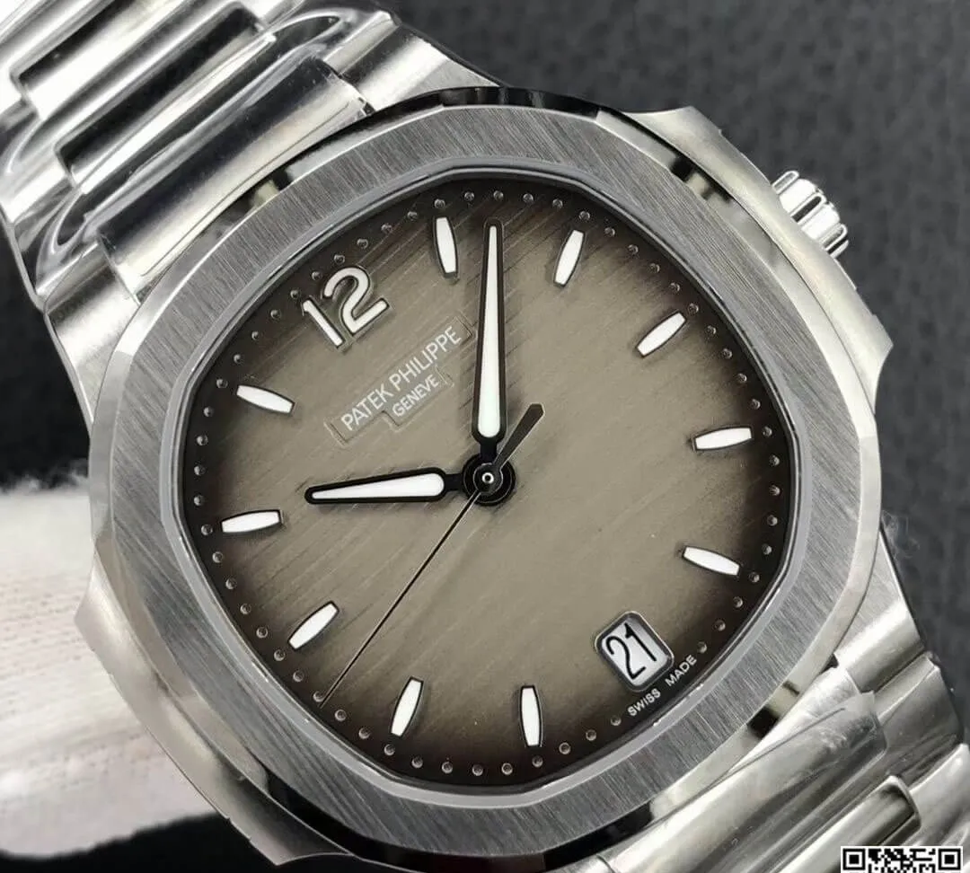 Patek Philippe Nautilus Ladies 7118 1A-011 3K Factory 1:1 Best Edition Replica Watch Stainless Steel