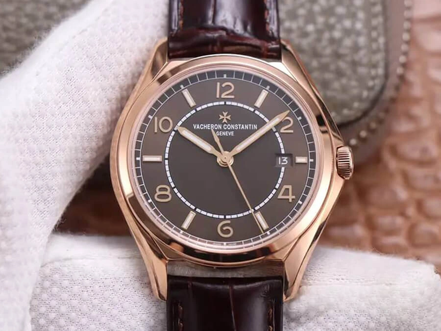 Vacheron Constantin Fiftysix 4600E 000R-B576 ZF Factory 1:1 Best Edition Replica Watch Brown Strap