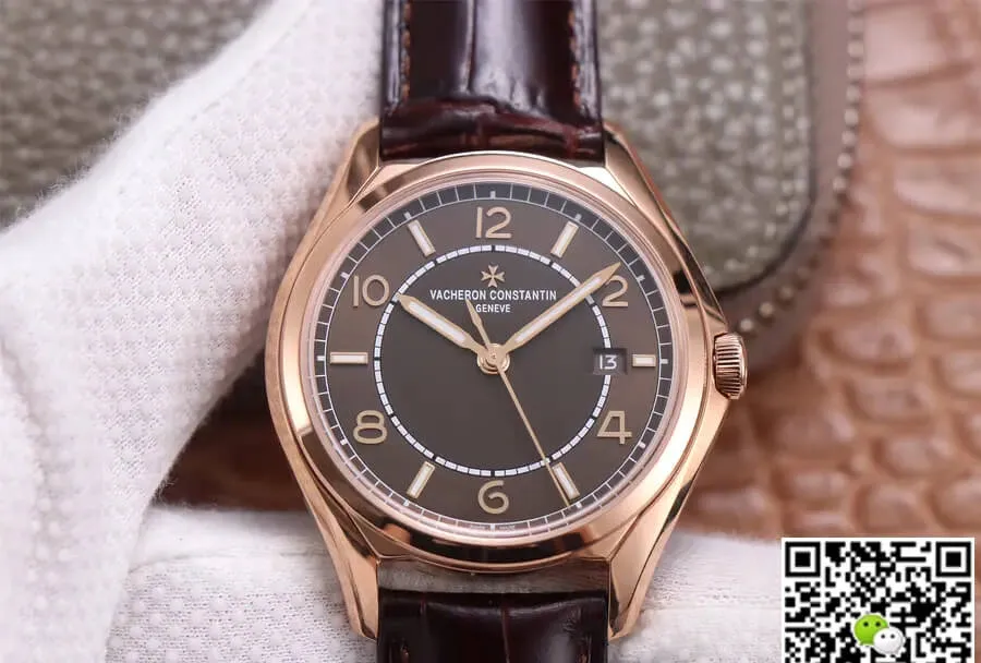 Vacheron Constantin Fiftysix 4600E 000R-B576 ZF Factory 1:1 Best Edition Replica Watch Brown Strap