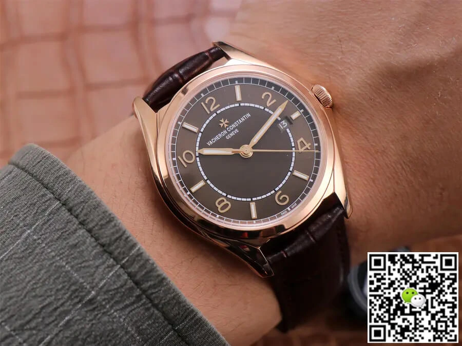 Vacheron Constantin Fiftysix 4600E 000R-B576 ZF Factory 1:1 Best Edition Replica Watch Brown Strap