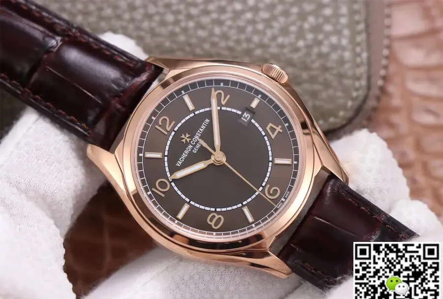 Vacheron Constantin Fiftysix 4600E 000R-B576 ZF Factory 1:1 Best Edition Replica Watch Brown Strap