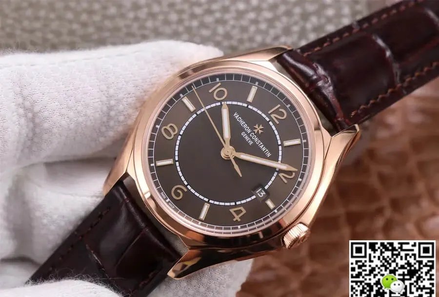 Vacheron Constantin Fiftysix 4600E 000R-B576 ZF Factory 1:1 Best Edition Replica Watch Brown Strap
