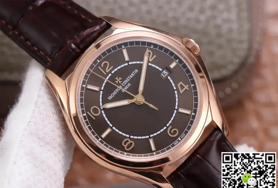 Vacheron Constantin Fiftysix 4600E 000R-B576 ZF Factory 1:1 Best Edition Replica Watch Brown Strap