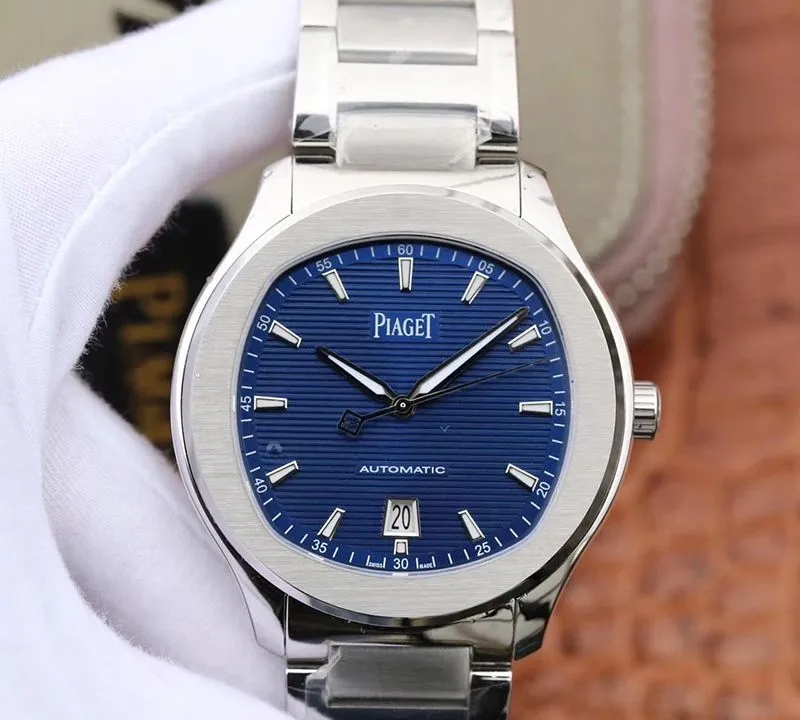 Piaget Polo’ S G0A41002 MKS Factory 1:1 Best Edition Replica Watch Blue Textured Dial On Stainless Steel Bracelet Swiss ETA 1110