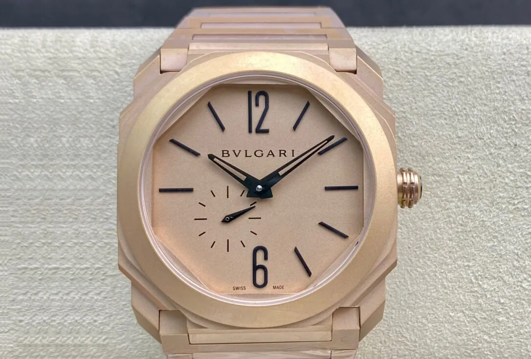 Bvlgari Octo Finissimo 102912 40MM BV Factory 1:1 Best Edition Replica Watch Rose Gold Case