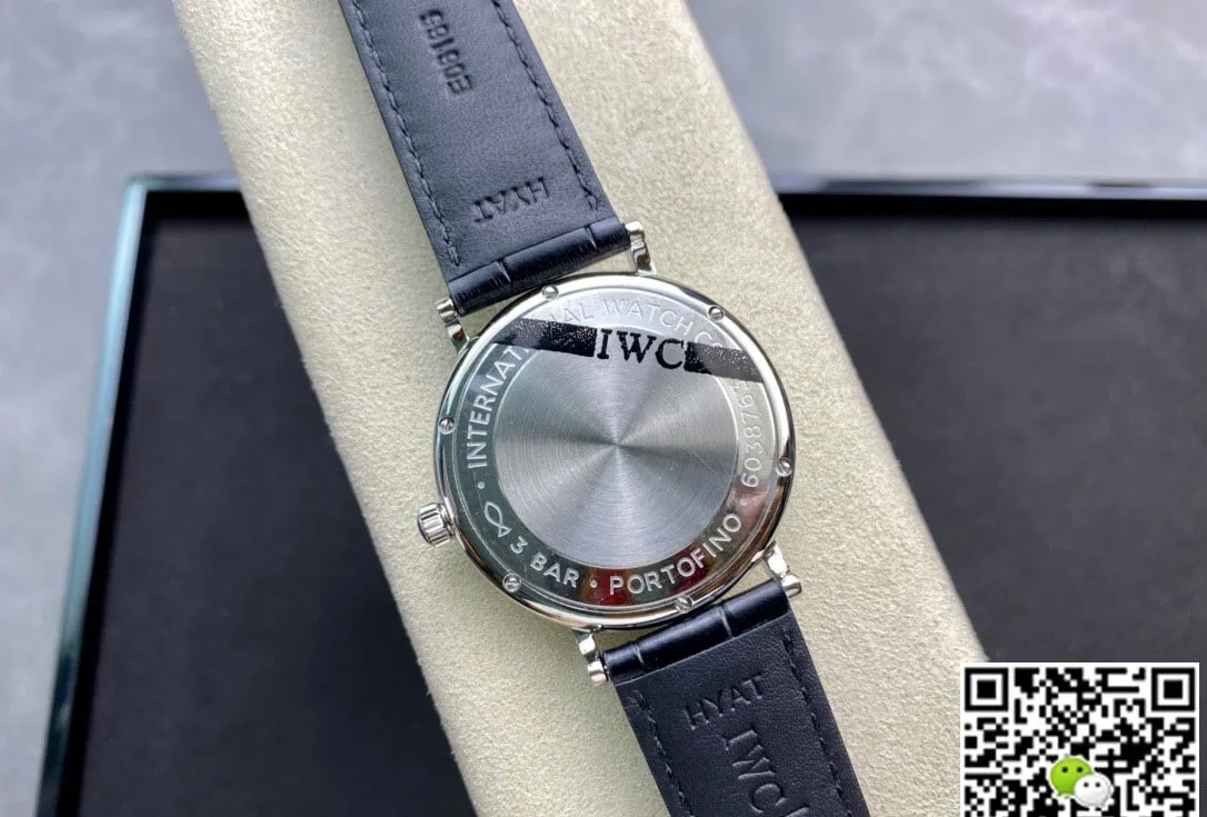 IWC Portofino Moon Phase IW459401 MKS Factory 1:1 Best Edition Replica Watch Black Strap