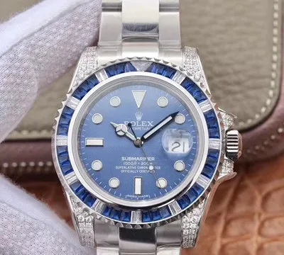 Rolex Submariner Date 116619LB Diamond Customized Edition GS Factory 1:1 Best Edition Replica Watch Blue Dial Swiss ETA2836