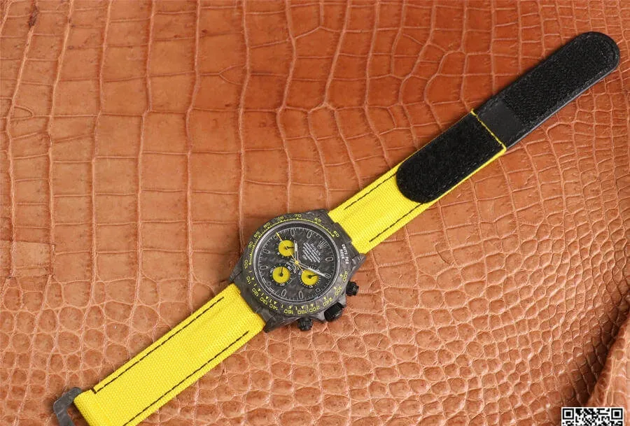 Rolex Daytona Diw Retrofit Version WWF Factory 1:1 Best Edition Replica Watch Yellow Strap