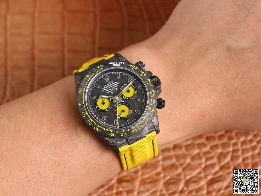 Rolex Daytona Diw Retrofit Version WWF Factory 1:1 Best Edition Replica Watch Yellow Strap