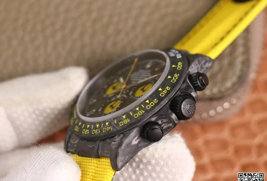 Rolex Daytona Diw Retrofit Version WWF Factory 1:1 Best Edition Replica Watch Yellow Strap