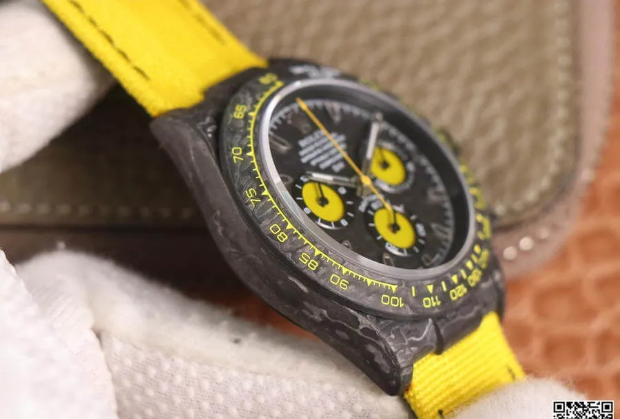 Rolex Daytona Diw Retrofit Version WWF Factory 1:1 Best Edition Replica Watch Yellow Strap