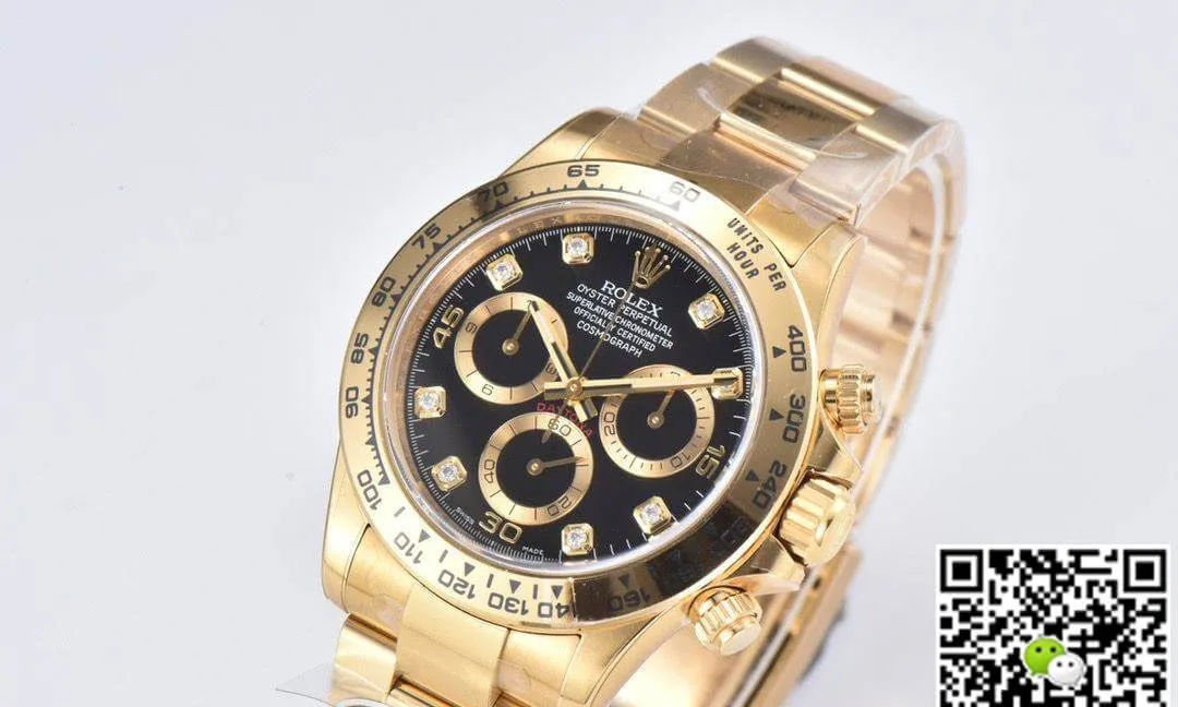 Rolex Cosmograph Daytona M116508-0016 Clean Factory 1:1 Best Edition Replica Watch Black Diamond Dial